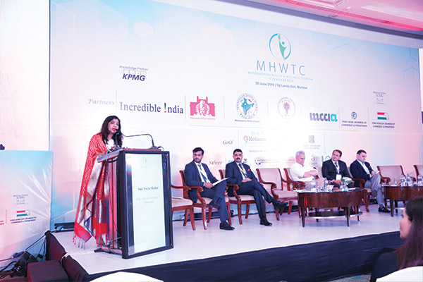 Renowned international tourism experts delivering presentations at a conference